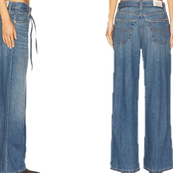 Levi's XL Straight Superwide Lighweight Mid-Rise Women's Jeans SZ 27 x 29 NWT - Picture 3 of 6